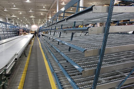 Industrial Warehouse Carton Flow Rack Powder Coating 100-1000 Kgs Per Bed Light
